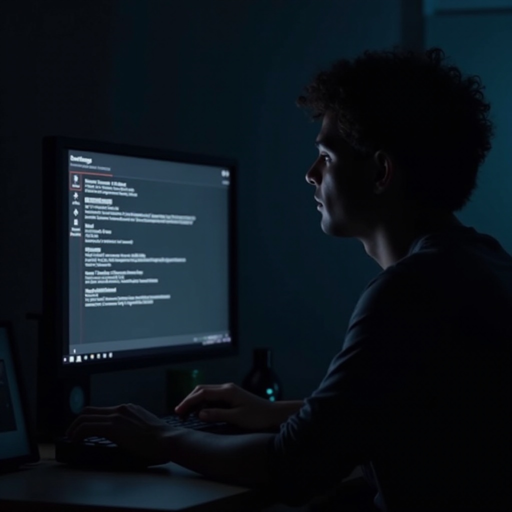Alternando para o Modo Escuro no Windows
